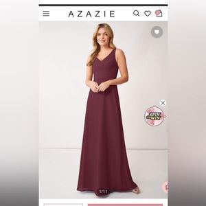 Azazie Bridesmaid Dress, Cabornet